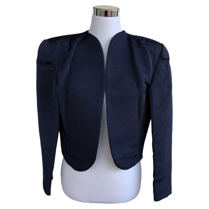 Valentino Garavani Jacket/Coat Silk in Blue
