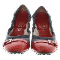 Tod's Ballerinas with material mix