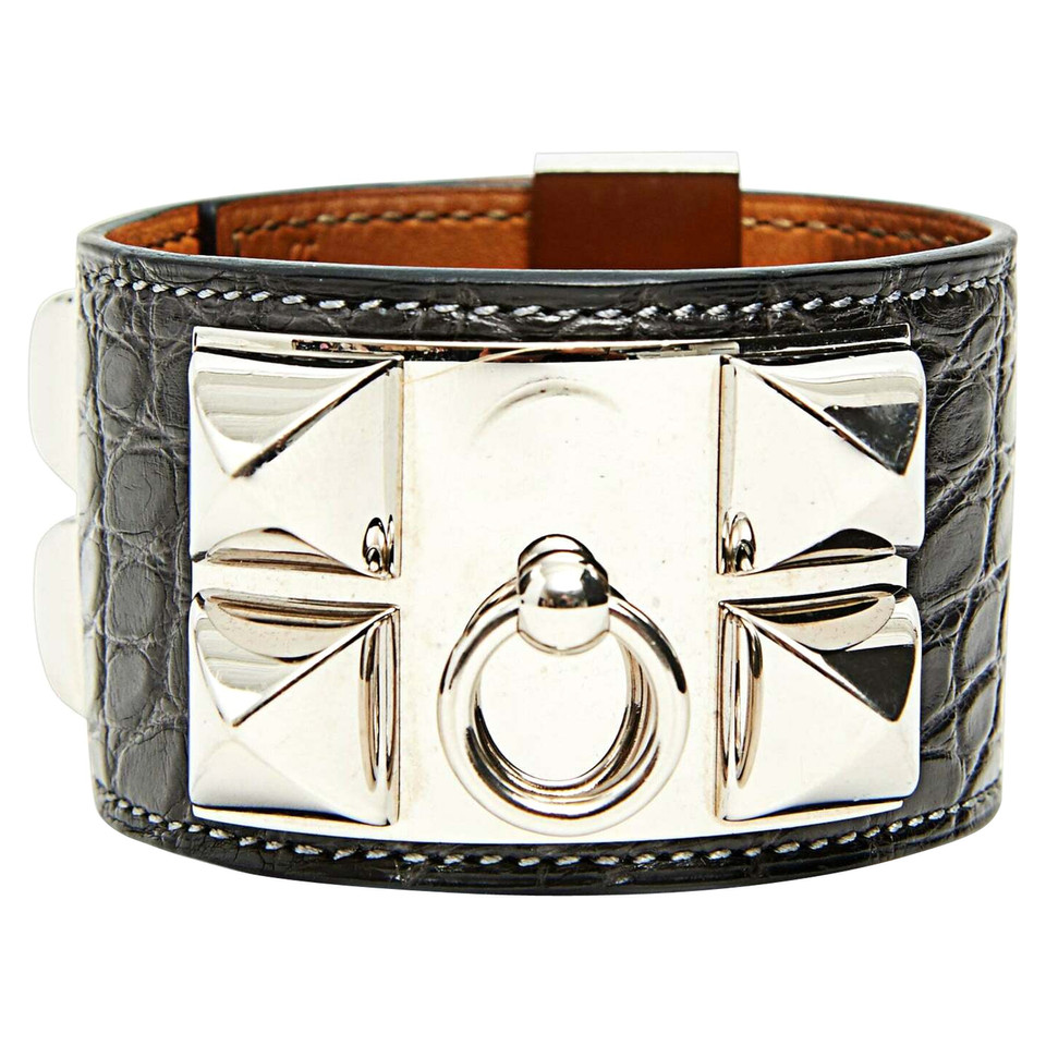 Hermès Collier de Chien Armband in Grey