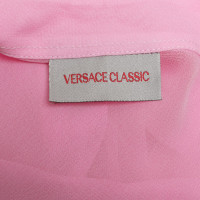 Versace Bluse in Dunkelrosa