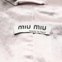 Miu Miu Blazer aus Baumwolle in Rosa / Pink