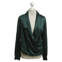 Other Designer Luisa Spagnoli - silk blouse in forest green