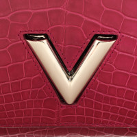 Louis Vuitton Twist MM23 aus Leder in Fuchsia