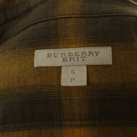 Burberry Kariertes Hemd in Gelb/Khaki