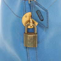 Hermès Bolide Bag aus Leder in Blau