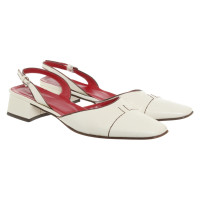 Hugo Boss Pumps/Peeptoes Leather in Cream