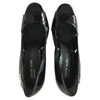 Armani Jeans Pumps/Peeptoes Patent leather in Black