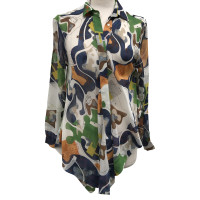 Msgm Zijden blouse met patroon