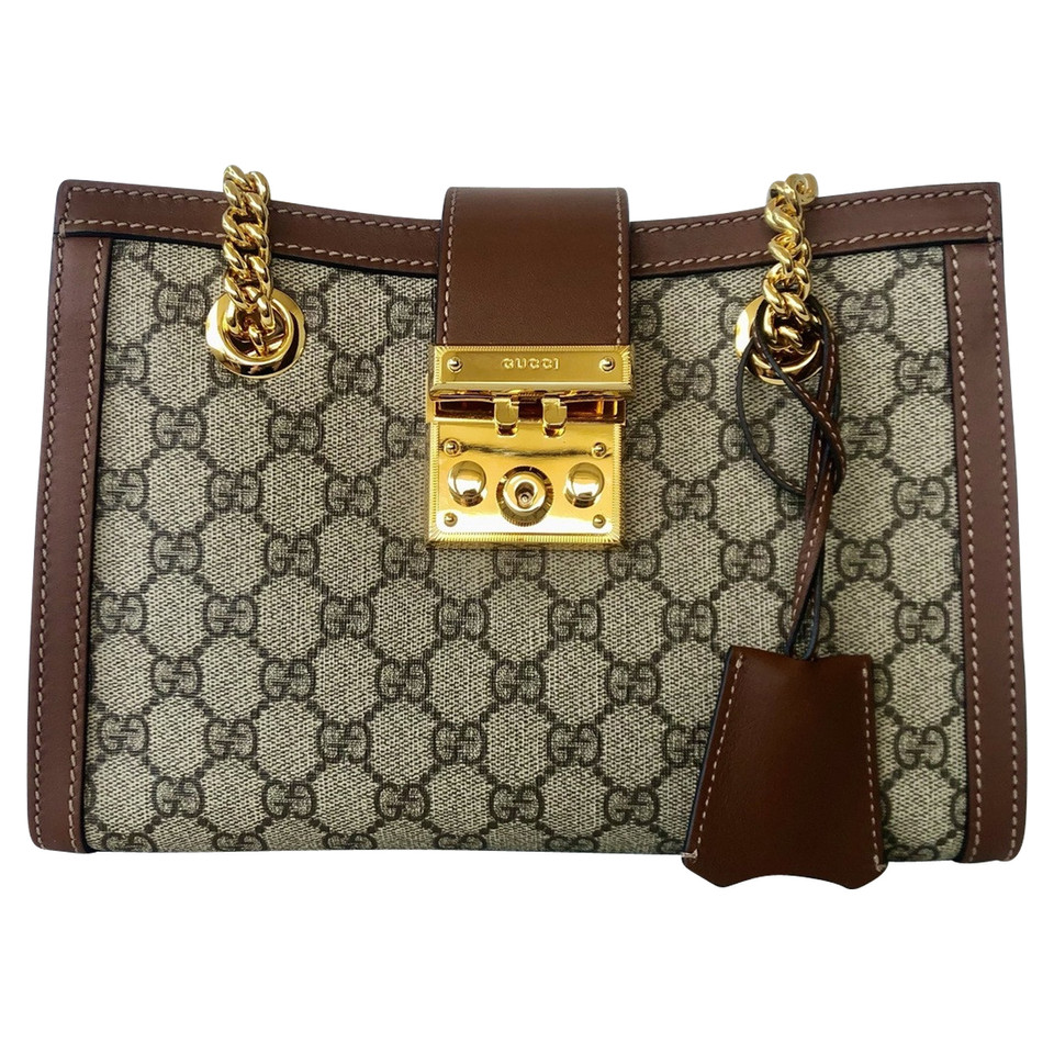 Gucci Padlock Medium Signature Shoulder Bag in Brown