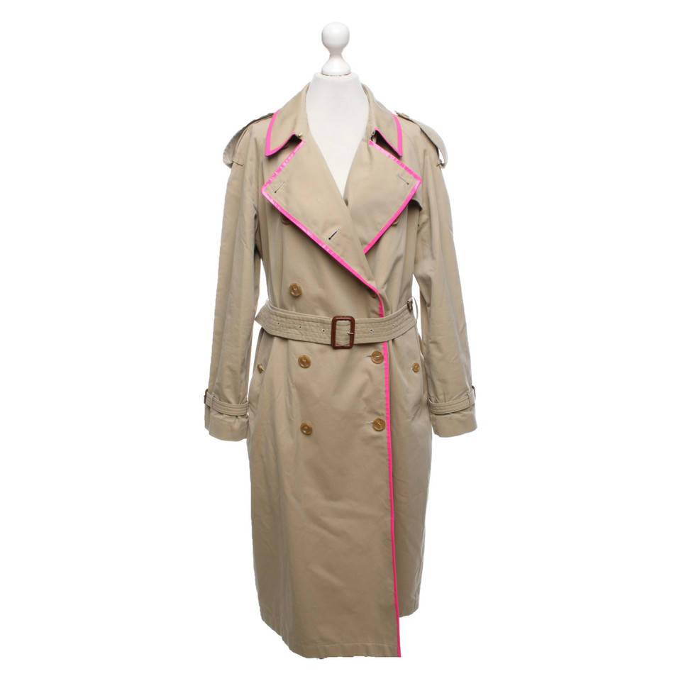 Burberry Jacke/Mantel aus Baumwolle in Beige