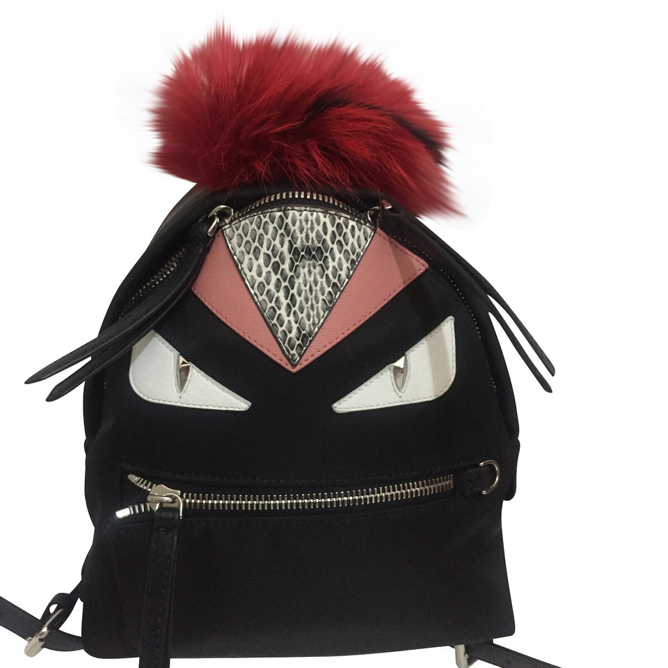 Fendi Backpack Leather in Black