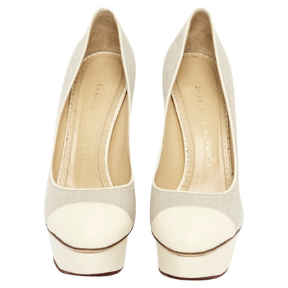 Charlotte Olympia Pumps/Peeptoes Leather in White