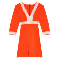 Maje Maje orange crepe dress SS17 