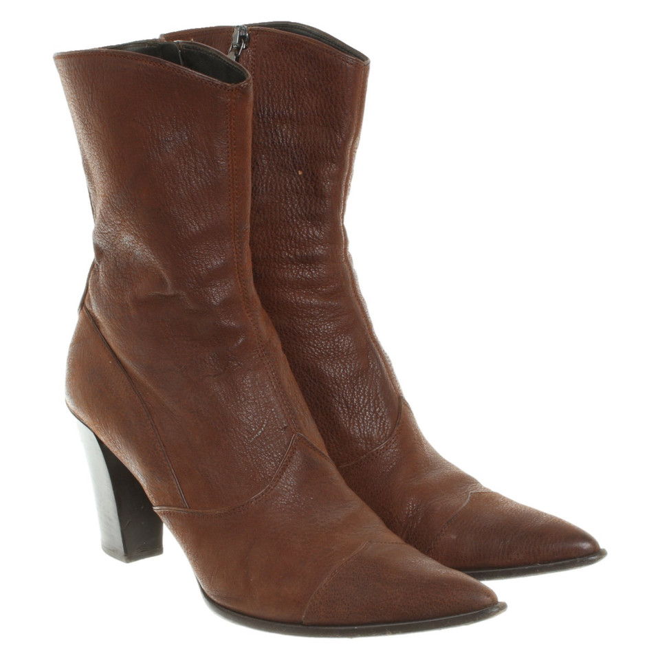 Prada Bottines en marron