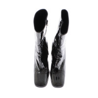 Marc Cain Black patent leather ankle boots