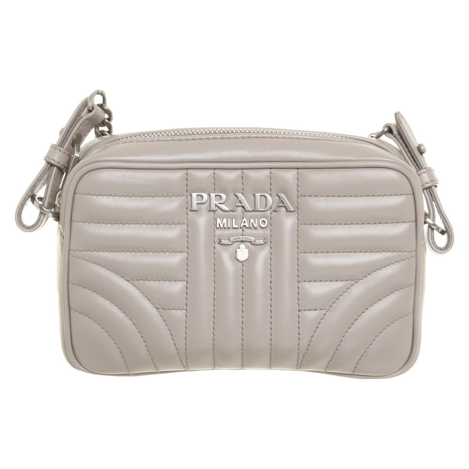 Prada Shoulder bag Leather in Taupe