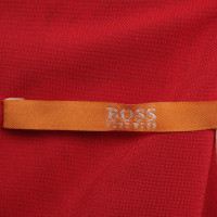 Boss Orange Vestito rosso con stampa animalier