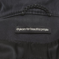 Drykorn Jacke/Mantel aus Baumwolle in Schwarz