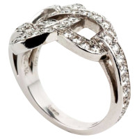 Cartier "Pave Agrafe Diamond Ring"