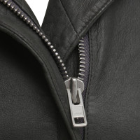 Helmut Lang Leather jacket in dark gray