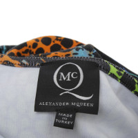 Alexander McQueen Jersey-Kleid mit Animalprint