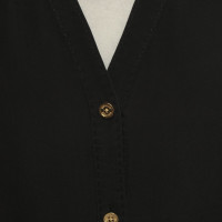 Tory Burch Seidenbluse in Schwarz