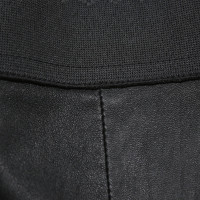 Dolce & Gabbana Hose aus Leder in Schwarz
