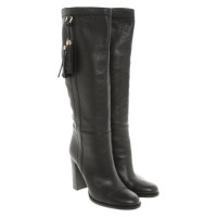 Gucci Bottes en Cuir en Noir