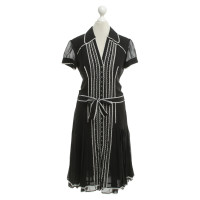 Karen Millen Silk dress in black and white