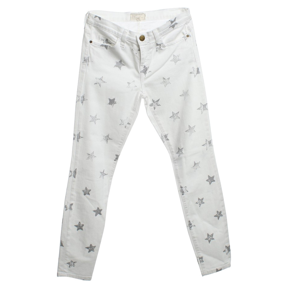 Current Elliott White jeans with pattern