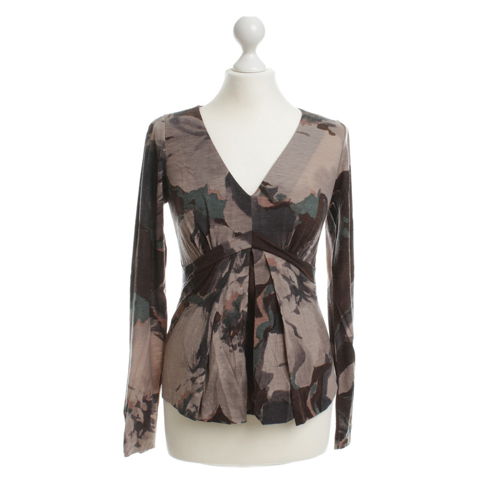 Etro top with camouflage patterns