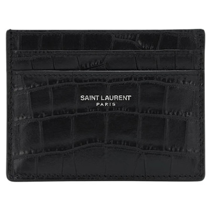 Saint Laurent Accessoire aus Leder in Schwarz