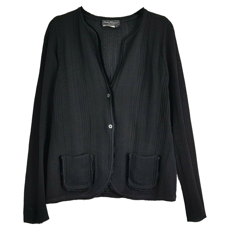 Salvatore Ferragamo Knitwear Viscose in Black