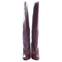 Pedro Garcia purple leather boots