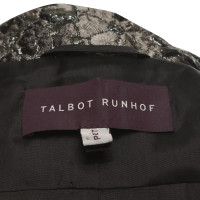 Talbot Runhof Rivestimento in grigio metallizzato