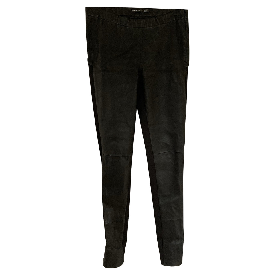 Arma Paire de Pantalon en Cuir en Noir