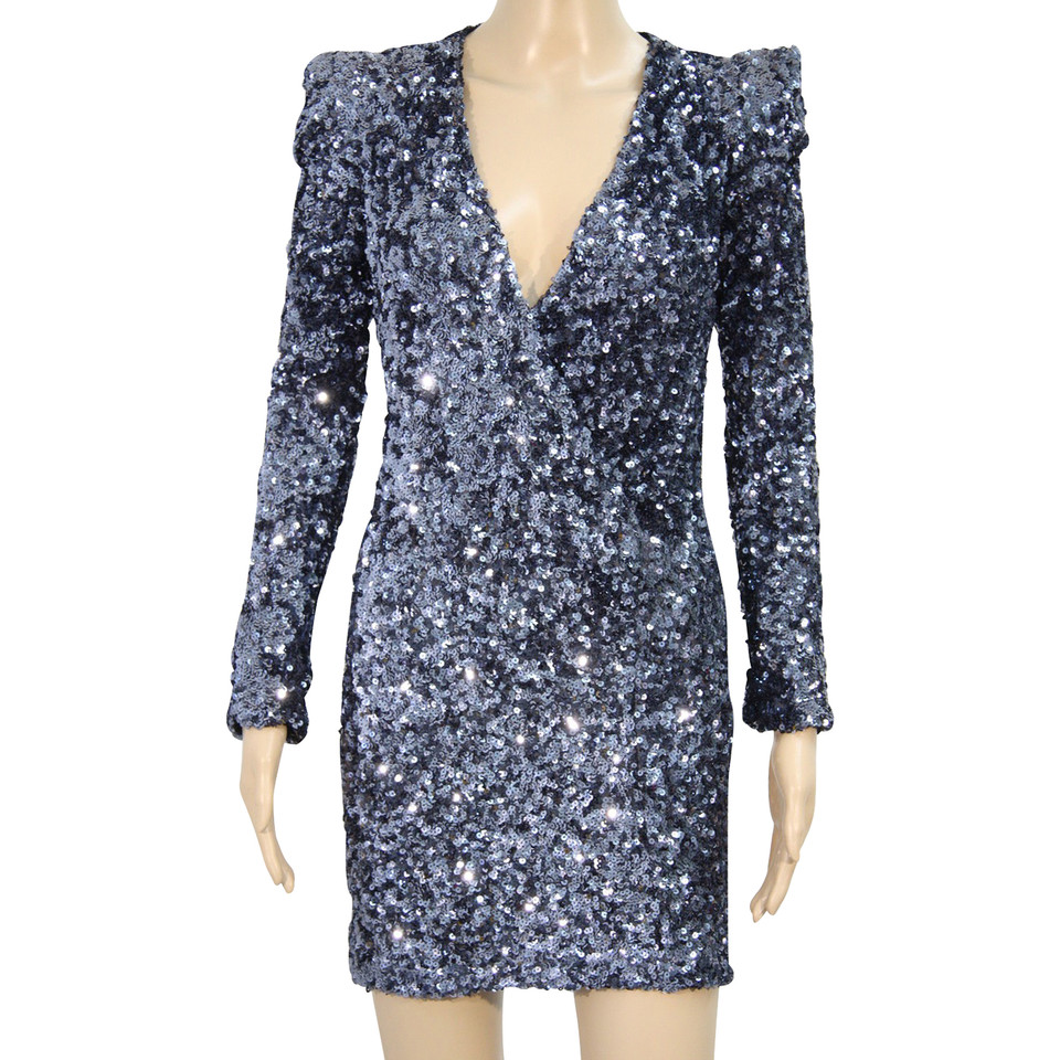 French Connection Sequined dress in dark blue