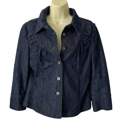 Dkny Giacca/Cappotto in Cotone in Blu