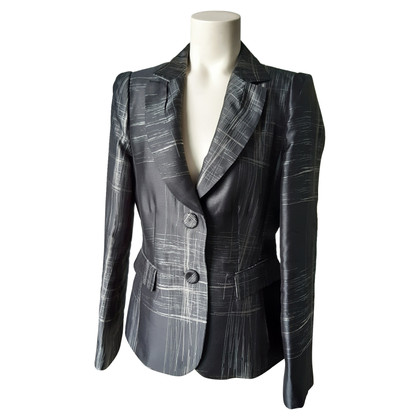 Armani Collezioni Jacket/Coat Silk in Grey