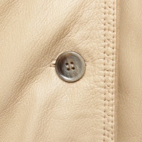 Mabrun Leather coat in beige