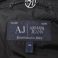 Armani Jeans Giacca con finiture in pelliccia ecologica
