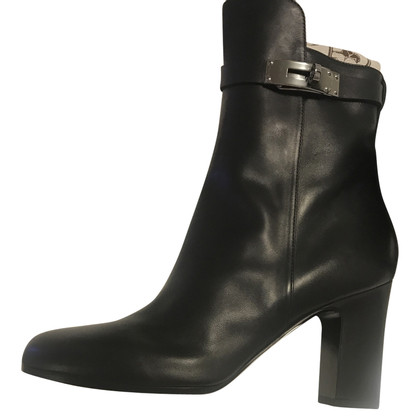 Hermès Bottines en Cuir en Noir