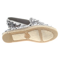 Tory Burch Espadrillas con rifiniture in paillettes