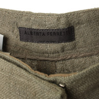 Alberta Ferretti Pantalon en gris-vert