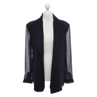 Céline Blazer aus Seide in Blau