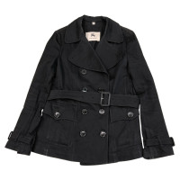 Burberry Giacca/Cappotto in Cotone in Nero