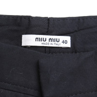 Miu Miu Pantalon en noir