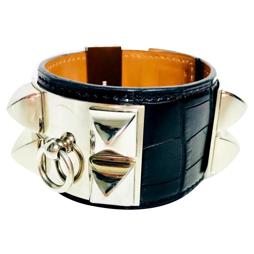 Hermès Collier de Chien Armband in Zwart