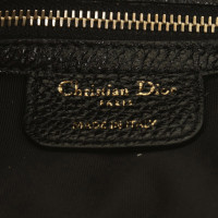 Christian Dior Lederen handtas in zwart