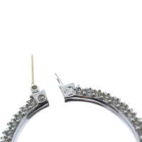 Swarovski Zilver hoop earrings